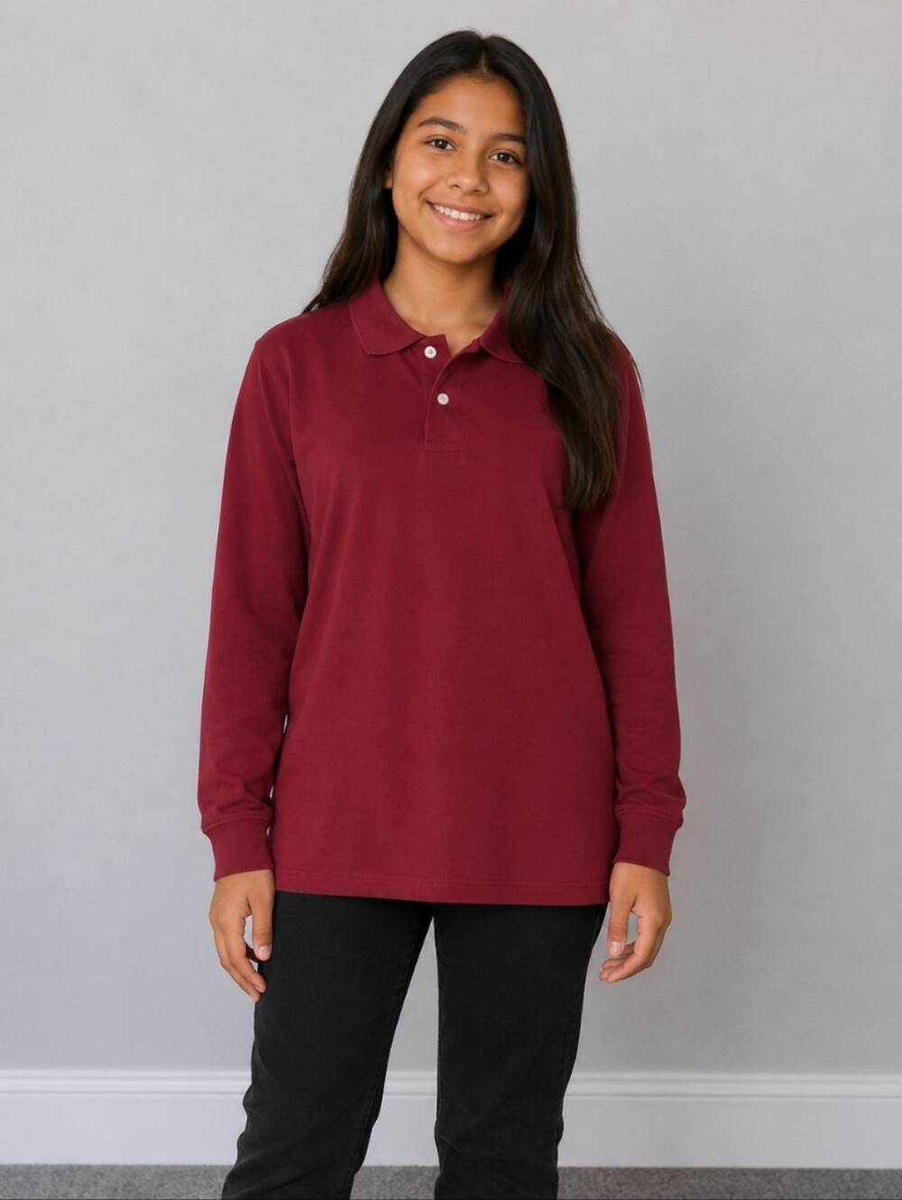 Gap Kids Long Sleeve Polo School Uniform Shirt XL